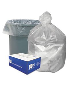 WBIGNT4048 WASTE CAN LINERS, 45 GAL, 10 MICRONS, 40" X 46", NATURAL, 250/CARTON