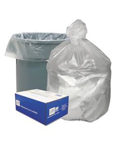 WBIGNT3340 WASTE CAN LINERS, 33 GAL, 9 MICRONS, 33" X 39", NATURAL, 500/CARTON