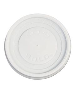 SCCVL36R POLYSTYRENE VENTED HOT CUP LIDS, 4-6 OZ CUPS, WHITE, 100/PACK, 10 PACKS/CARTON