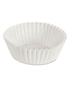 HFM610020 FLUTED BAKE CUPS, 1 1/8" X 1 1/8" X 1 3/4", WHITE, 500/PACK, 20 PACKS/CARTON