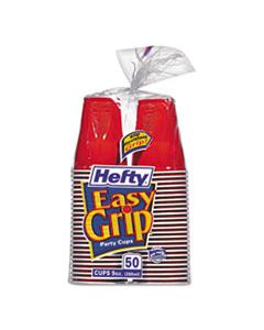 RFPC20950CT EASY GRIP DISPOSABLE PLASTIC PARTY CUPS, 9 OZ, RED, 50/PACK, 12 PACKS/CARTON