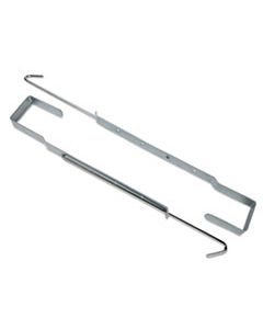 CDP158561 OVER-THE-DOOR HOOKS FOR POCKET CHARTS, SILVER, 2 X 11, 2/PACK