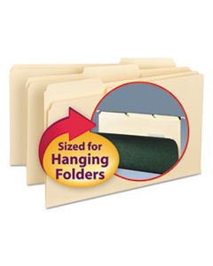 SMD15230 INTERIOR FILE FOLDERS, 1/3-CUT TABS, LEGAL SIZE, MANILA, 100/BOX