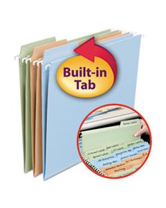 SMD64054 FASTAB HANGING FOLDERS, LETTER SIZE, 1/3-CUT TAB, ASSORTED, 18/BOX