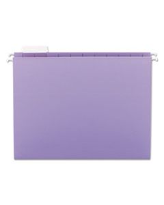 SMD64064 COLORED HANGING FILE FOLDERS, LETTER SIZE, 1/5-CUT TAB, LAVENDER, 25/BOX