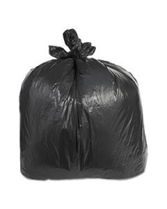 TRNML3858XH LOW-DENSITY CAN LINERS, 60 GAL, 2.4 MIL, 38" X 58", BLACK, 100/CARTON