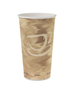 SCC420MS SINGLE SIDED POLY PAPER HOT CUPS, 20 OZ, MISTIQUE DESIGN, 40/BAG, 15 BAGS/CARTON