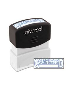 UNV10044 MESSAGE STAMP, COMPLETED, PRE-INKED ONE-COLOR, BLUE INK