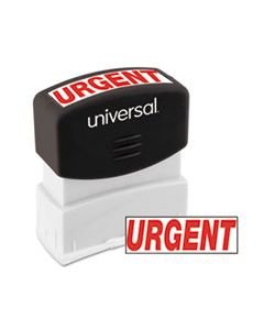 UNV10070 MESSAGE STAMP, URGENT, PRE-INKED ONE-COLOR, RED