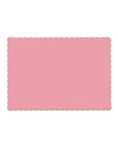 HFM310525 SOLID COLOR SCALLOPED EDGE PLACEMATS, 9.5 X 13.5, DUSTY ROSE, 1000/CARTON
