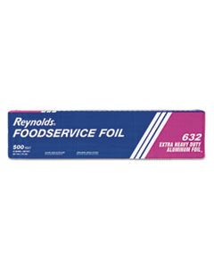 RFP632 EXTRA HEAVY-DUTY ALUMINUM FOIL ROLL, 18" X 500 FT, SILVER