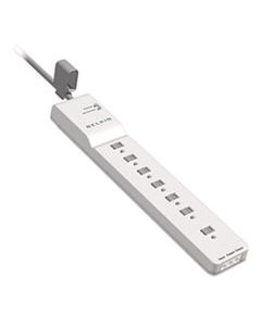 BLKBE10720006 HOME/OFFICE SURGE PROTECTOR, 7 OUTLETS, 6 FT CORD, 2320 JOULES, WHITE