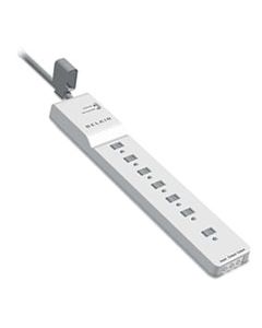 BLKBE10720012 HOME/OFFICE SURGE PROTECTOR, 7 OUTLETS, 12 FT CORD, 2160 JOULES, WHITE