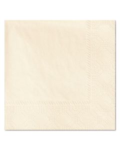 HFM180317 BEVERAGE NAPKINS, 2-PLY, 9 1/2 X 9 1/2, ECRU, 1000/CARTON