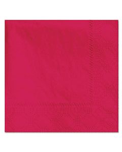 HFM180311 BEVERAGE NAPKINS, 2-PLY, 9 1/2 X 9 1/2, RED, 1000/CARTON