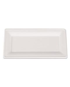 SCH18650 CHAMPWARE MOLDED FIBER TABLEWARE, RECTANGLE, 10 X 5, WHITE, 500 PER CARTON