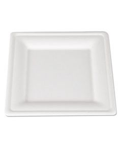 SCH18630 CHAMPWARE MOLDED FIBER TABLEWARE, SQUARE, 8 X 8, WHITE, 500 PER CARTON