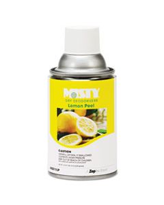 AMR1001744 METERED DRY DEODORIZER REFILLS, LEMON PEEL, 7 OZ AEROSOL, 12/CARTON