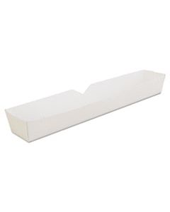 SCH0711 HOT DOG TRAY, WHITE, 10 1/4 X 1 1/2 X 1 1/4, PAPERBOARD, 500/CARTON