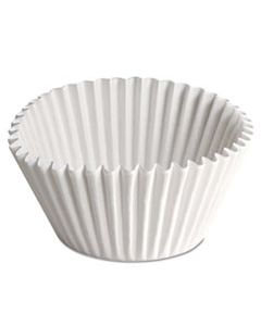 HFM610070 FLUTED BAKE CUPS, 2.25" DIAMETER X 1.88"H, WHITE, 500/PACK, 20 PACK/CARTON