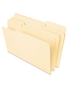 UNV16413 DELUXE HEAVYWEIGHT FILE FOLDERS, 1/3-CUT TABS, LETTER SIZE, MANILA, 50/PACK