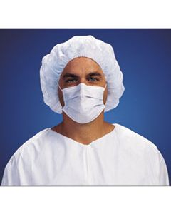 KCC62692 M5 PLEAT STYLE FACE MASK WITH EARLOOPS, REGULAR, BLUE, 50/BAG, 10 BAGS/CARTON