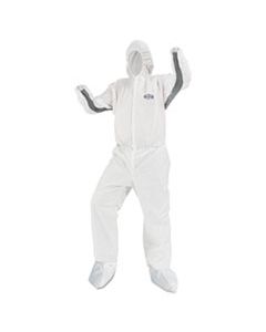 KCC46175 A80 CHEMICAL PERMEATION/JET FLUID PROTECTIVE COVERALLS, 2X-LARGE, WH, 25/CARTON