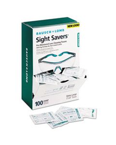 BAL8576 SIGHT SAVERS PRE-MOISTENED ANTI-FOG TISSUES WITH SILICONE, 100/BOX