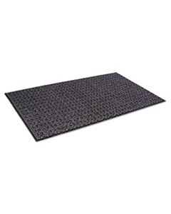 CWNTE0046AC TIRE-TRACK SCRAPER MAT, NEEDLEPUNCH POLYPROPYLENE/VINYL, 48 X 72, CHARCOAL