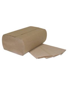 GEN1941 MULTI-FOLD PAPER TOWELS, 1-PLY, BROWN, 9 1/4 X 9 1/4, 250 TOWELS/PACK, 16 PACKS/CARTON