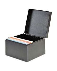 MMF263855BLA INDEX CARD FILE, HOLDS 625 5 X 8 CARDS, BLACK