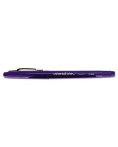 UNV50501 STICK POROUS POINT PEN, MEDIUM 0.7MM, BLUE INK/BARREL, DOZEN
