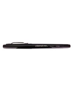 UNV50502 STICK POROUS POINT PEN, MEDIUM 0.7MM, BLACK INK/BARREL, DOZEN