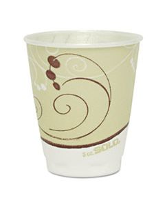 SCCX8J8002 TROPHY PLUS DUAL TEMPERATURE INSULATED CUPS IN SYMPHONY DESIGN, 8 OZ, BEIGE, 1,000/CARTON