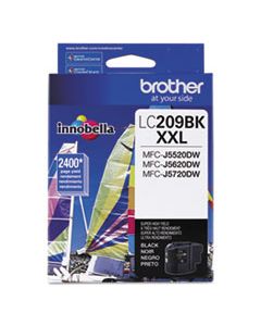 BRTLC209BK LC209BK INNOBELLA SUPER HIGH-YIELD INK, 2400 PAGE-YIELD, BLACK