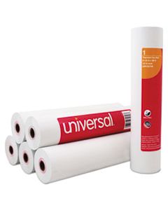UNV35758 DIRECT THERMAL PRINTING FAX PAPER ROLLS, 0.5" CORE, 8.5" X 98FT, WHITE, 6/PACK