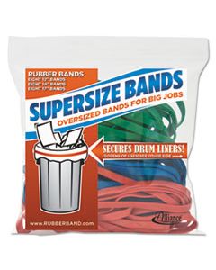 ALL08997 SUPERSIZE BANDS, 0.25" WIDTH X ASSORTED LENGTHS, 4060 PSI MAX ELASTICITY, ASSORTED COLORS, 24/PACK