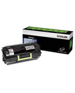 LEX52D1H0L 52D1H0L RETURN PROGRAM HIGH-YIELD TONER, 25000 PAGE-YIELD, BLACK