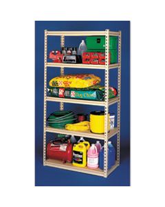 TNNLSS482484 STUR-D-STOR SHELVING, FIVE-SHELF, 48W X 24D X 84H, SAND