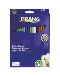 DIX22360 COLORED PENCIL SETS, 3.3 MM, 2B (#1), ASSORTED LEAD/BARREL COLORS, 36/PACK