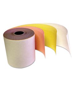 TST341510 CARBONLESS RECEIPT ROLLS, 3" X 67 FT, WHITE/CANARY/PINK, 60/CARTON