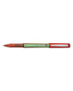 PIL26302 PRECISE V5 BEGREEN STICK ROLLER BALL PEN, 0.5MM, RED INK/BARREL, DOZEN