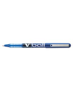 PIL35201 VBALL LIQUID INK STICK ROLLER BALL PEN, 0.5MM, BLUE INK/BARREL, DOZEN