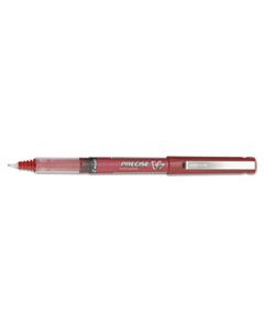 PIL35352 PRECISE V7 STICK ROLLER BALL PEN, FINE 0.7MM, RED INK/BARREL, DOZEN