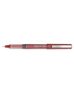 PIL35352 PRECISE V7 STICK ROLLER BALL PEN, FINE 0.7MM, RED INK/BARREL, DOZEN