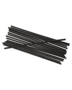 BWKSTRU525B10 SINGLE-TUBE STIR-STRAWS, 5 1/4", BLACK, 1000/PACK, 10/CARTON