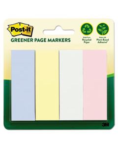 MMM6714RPA GREENER PAGE FLAGS, PASTEL, 50 STRIPS/PAD, 4 PADS/PACK