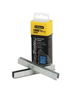 BOSTRA708T SHARPSHOOTER HEAVY-DUTY TACKER STAPLES, 0.5" LEG, 0.5" CROWN, STEEL, 1,000/BOX