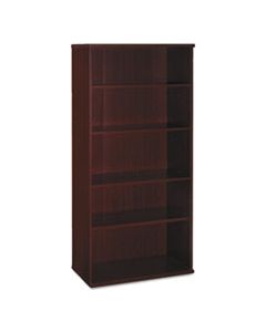 BSHWC36714 SERIES C COLLECTION 36W 5 SHELF BOOKCASE, MAHOGANY