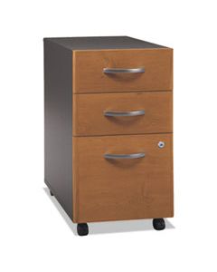 BSHWC72453SU SERIES C COLLECTION 3 DRAWER MOBILE PEDESTAL (ASSEMBLED), 15.75W X 20.25D X 27.88H, NATURAL CHERRY